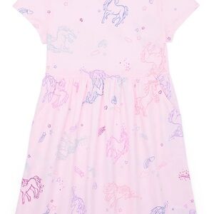 Unicorn Dreams Pink Kids Play Dress